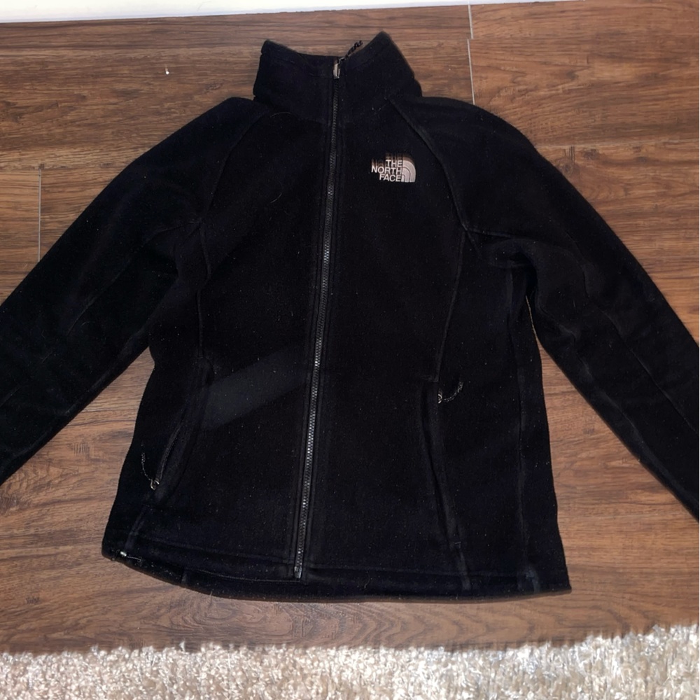 (North Face) black full zip jacket size medium